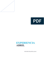 Experiencia: Abril