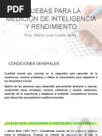 Pruebas para La Medición de Inteligencia y Rendimiento