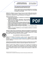 Comisión Central de Contratación Docente: "Año de La Unidad, La Paz y El Desarrollo"