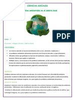 Ciencias Sociales Los Cambios Ambientales en El Ámbito Local