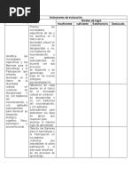 Lista de Cotejo 2022