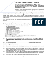 Contract Agreement For Fafen Shallow Well DRILLING