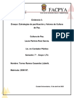 Evidencia 3. Ensayo: Estrategias de Pacificación y Valores de Cultura de Paz