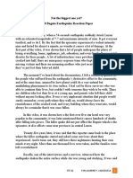 Not The Biggest One Yet? 1990 Baguio Earthquake Reaction Paper