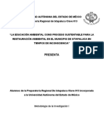 La Educación Ambiental Como Restauración Natural