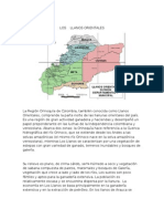 Descripcion de Mapas de Los Llanos Orient Ales