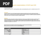 Tool For Assessing The Implementation of IOGP Report 365