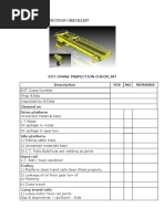 Eot Crane Inspection Checklist