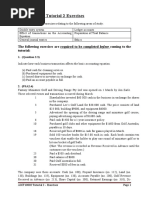 ACCT10002 Tutorial 2 Exercises, 2020 SM1