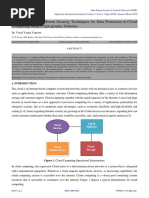 Investigations On Different Security Techniques For Data Protection in Cloud Computing Using Cryptography Schemes