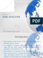 BSR 654 Risk Analysis: Management