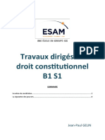 TD B1 S1 Droit Constitutionnel