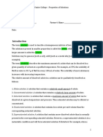 Lab#3 PropertiesOfSolutions Intro Procedure