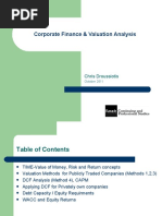 Corporate Finance & Valuation Analysis: Chris Droussiotis