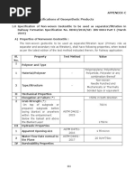 Appendix-C Specifications of Geosynthetic Products