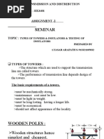 Seminar: Subject: Transmission and Distribution Subject Code: Ee3401 Assignment - 2