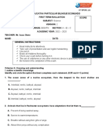 First Term Science Evaluation V2