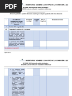 ISO 2200 2018 Check List Español