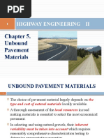 HW II - Chapter 5 - Unbound Pavement Materials