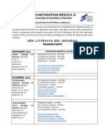 Calendario Liturgico para 2022 2023 Ano A PRIMERA PARTE