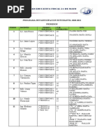 Ppe Division de Grados y Paralelos, Docentes - 020