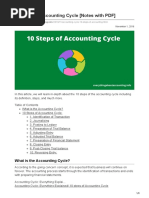 10 Steps of Accounting Cycle