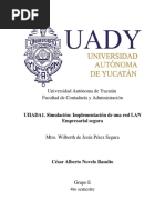 Simulación Implementación de Una Red LAN Empresarial Segura