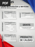 Lista de Productos y Servicios PDF