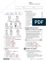 Vocabulary Standard Unit1 With Answers