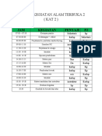 Jadwal Kegiatan Alam Terbuka 2