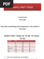 SIMPLE PAST TENSE Presentation FernandoRecalde