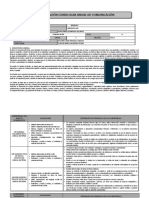 Programación Curricular Anual - Comunicación 1°