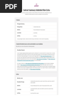 Contract Summary Unlimited Fibre Extra: 1. Services