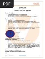 Tick Tick Tick Class 4 Notes CBSE Maths Chapter 4 (PDF) PDF