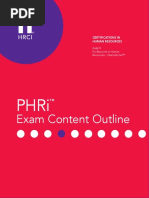 Phri Exam Content Outline Refresh PDF