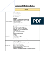 FML Questions 2018 Entry Batch PDF