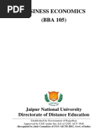 BBA - JNU - 105 - Business Economics PDF