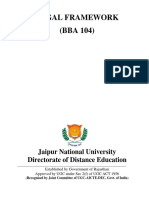 BBA - JNU - 104 - Legal Framework PDF