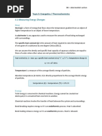 Topic 5 Energetics and Thermochemistry PDF