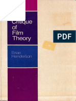 A Critique of Film Theory - Brian Henderson