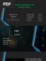 Green University of Bangladesh: Physics 101