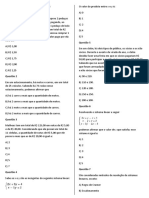 Exercícios Sobre Sistemas Lineares