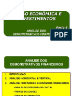 GEI Aula 6 Análise Dos Demonstrativos Financeiros PDF