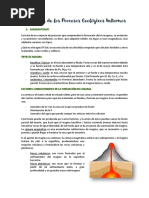 Resumen - Procesos Geológicos Internos