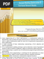 SOL - DU - MBAFT-6202 Decision Modeling and Optimization With Distributed Network