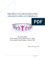 The Impact of Job Satisfaction and Motivation at Workplace PDF