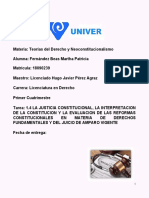 Fernandez - Beas - Martha - Patricia - 1.4 LA JUSTICIA CONSTITUCIONAL, LA INTERPRETACION DE LA CONSTITUCION Y LA EVALUACION DE LAS REFORMAS