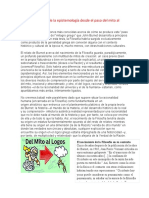 Nociones Básicas de La Epistemología Desde El Paso Del Mito Al Logos