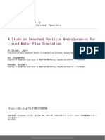 A Study On Smoothed Particle Hydrodynamics For Liquid Metal Flow Simulation