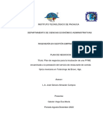 GALVÁN VEGA Plan de Negocios para La Incubación de Una PYME PDF